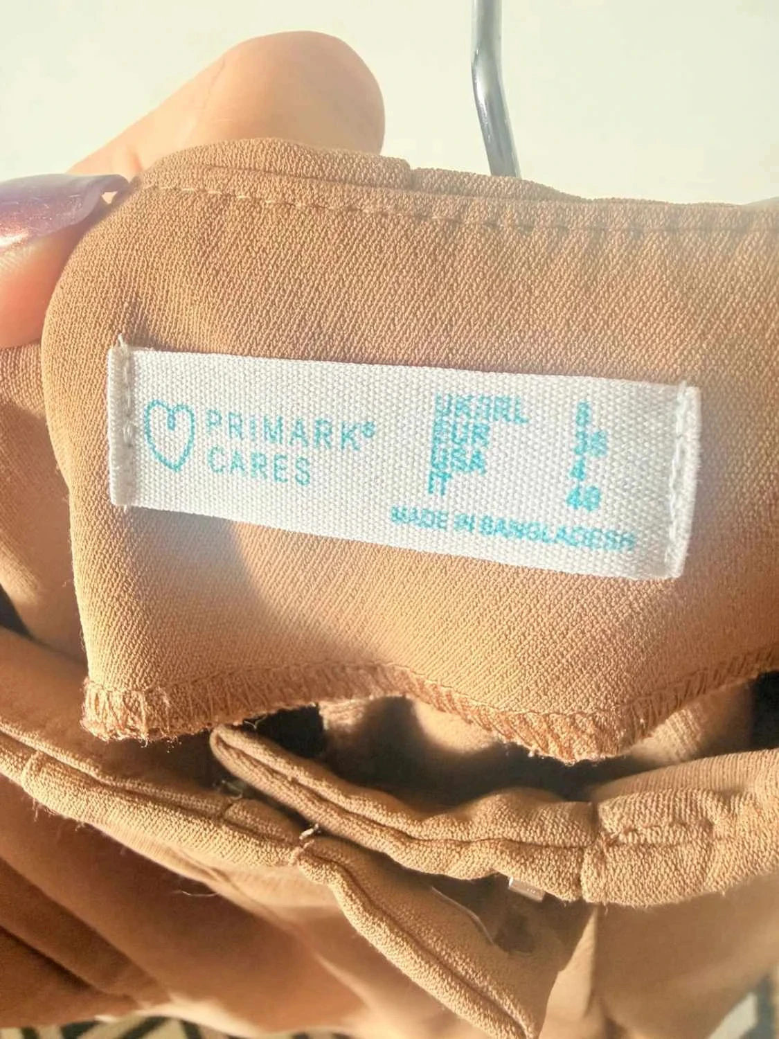 Calças de cintura alta camel Primark – photo 3